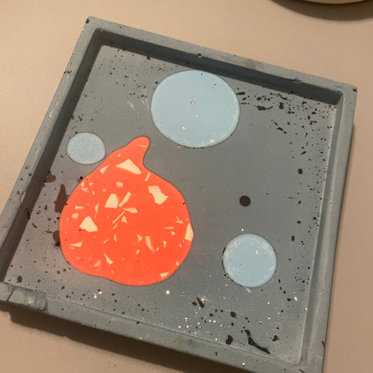 Square- Terrazzo Coaster/Trinket Tray- Super Seconds