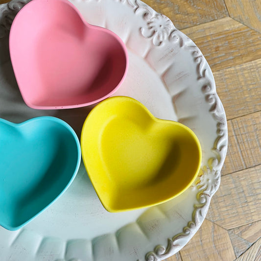 Heart Ring Dish- Solid Colour